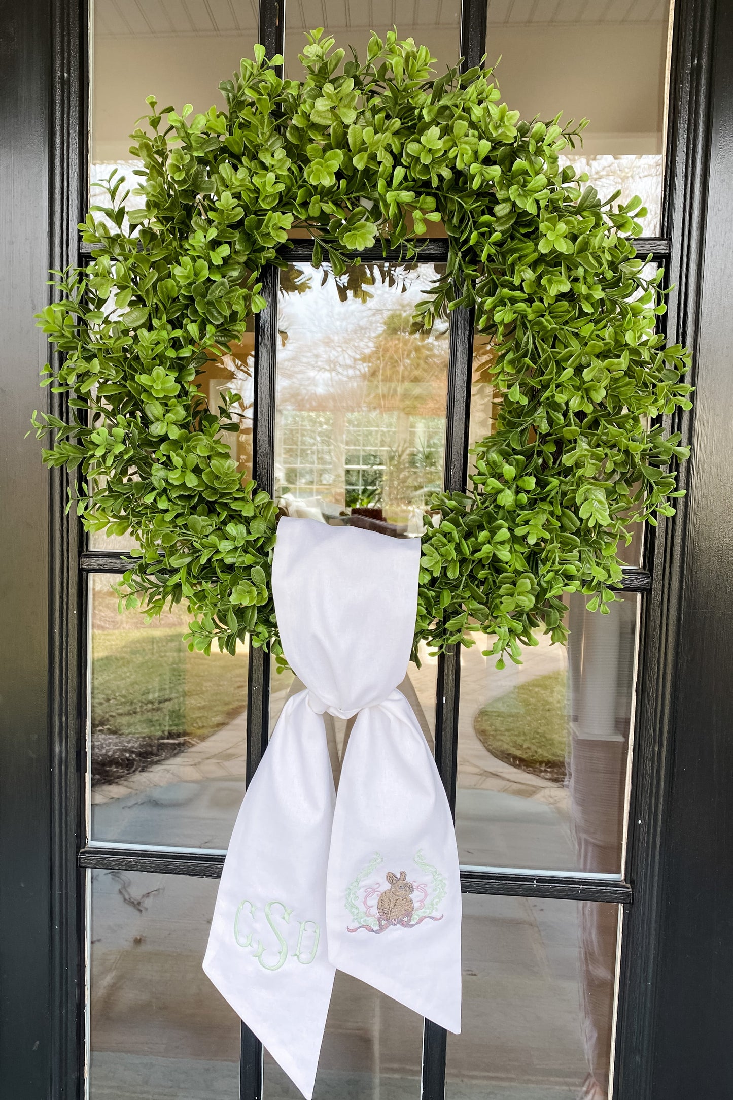 Easter Rabbit Wreath Sash