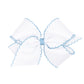 Moonstitch Bow - White with Millennium Blue (King)
