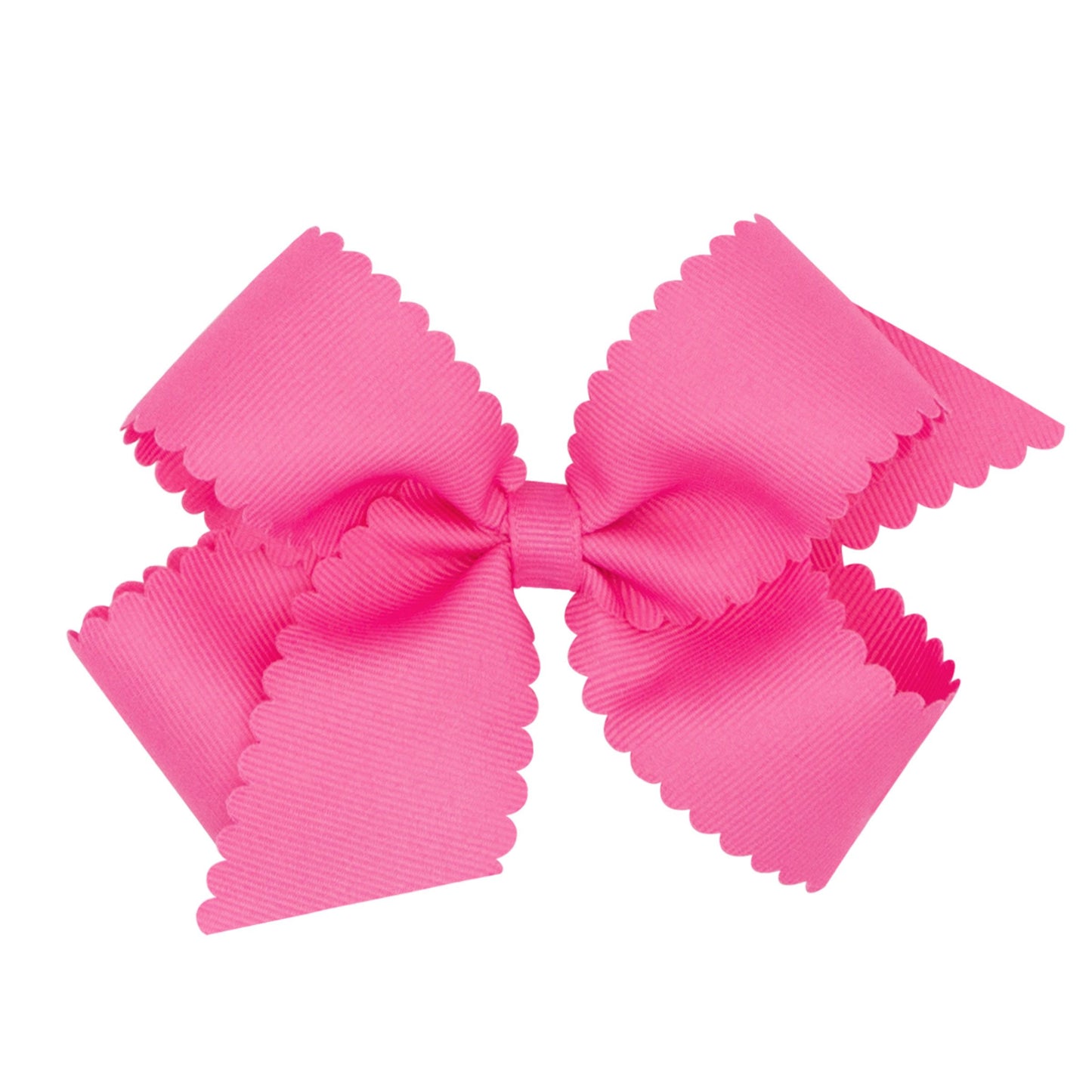 Medium Scalloped Edge Grosgrain Bow (Multiple Colors)