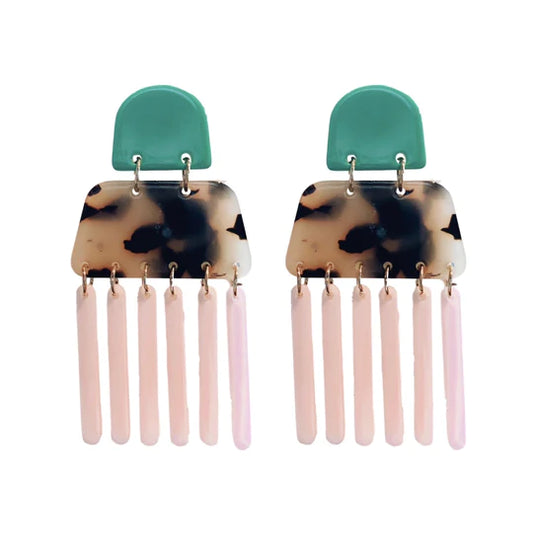 Geometric Drop Earrings