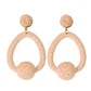 Raffia Hoop Earrings