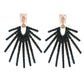 Black Sunburst Earrings