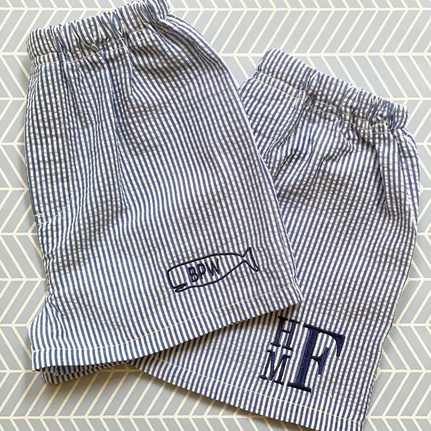 Seersucker Boy Shorts