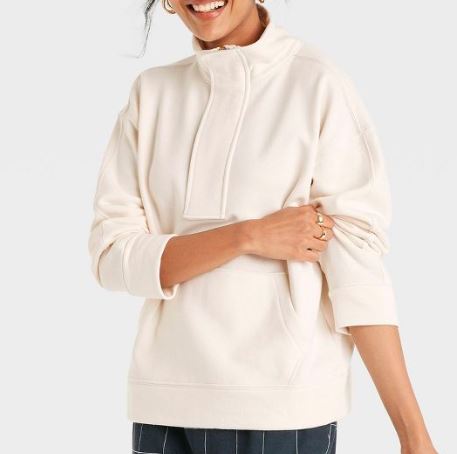 Cream Quarter Zip