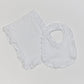 Ruffle Trim Baby Bib
